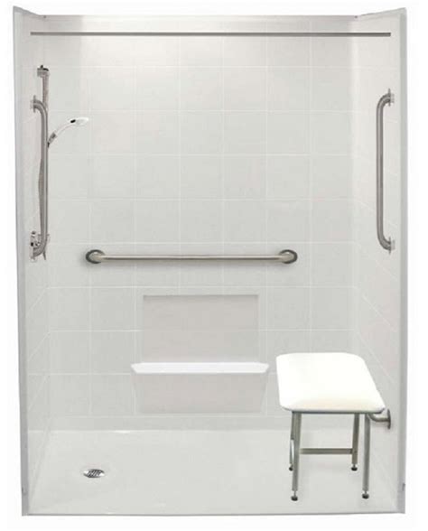 Five Piece 60 X 31 Wheelchair Accessible Shower
