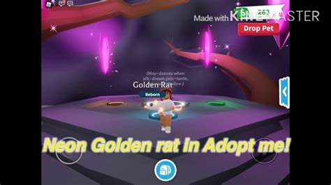 Making A Neon Golden Rat Adopt Me Mays First Adopt Me Upload Youtube