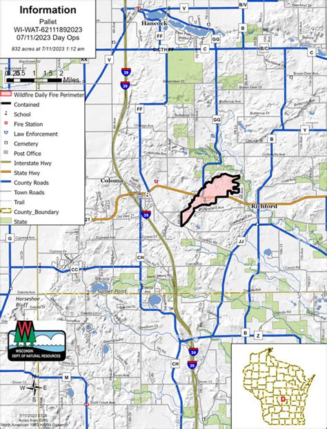 830 Acre Fire In Waushara County 99 Contained Urban Milwaukee