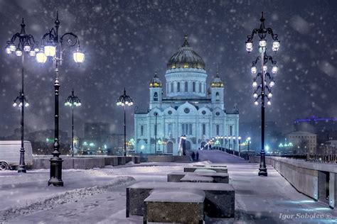 Snowfall In Moscow Russia Amazing Photography Russia Photo