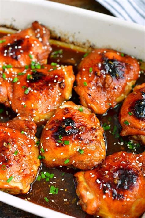 Asian Baked Chicken Thighs Such A Falvorful And Easy Chicken Dish