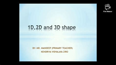 2d And 3d Shape Youtube