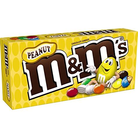 Mandms Peanut Chocolate Candy Movie Theater Box 31 Ounce Box New