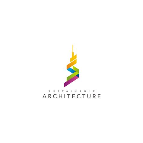 Sustainable Architecture Desain Logo Desain Gambar