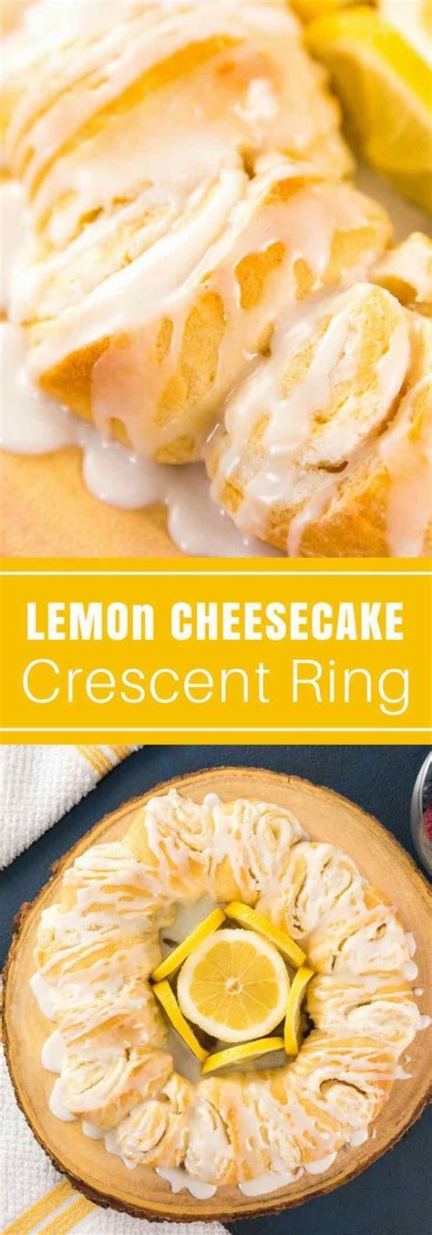 Quick And Easy Lemon Cheesecake Crescent Ring Video Recipe Bursting With Irresistible Lemon