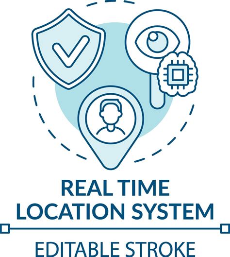 Real Time Location System Concept Icon 2227875 Vector Art At Vecteezy