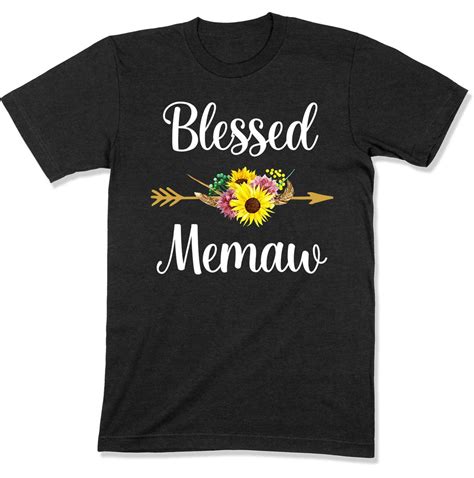 Memaw T For Grandma Shirt Grandmother T Shirt New Memaw Etsy