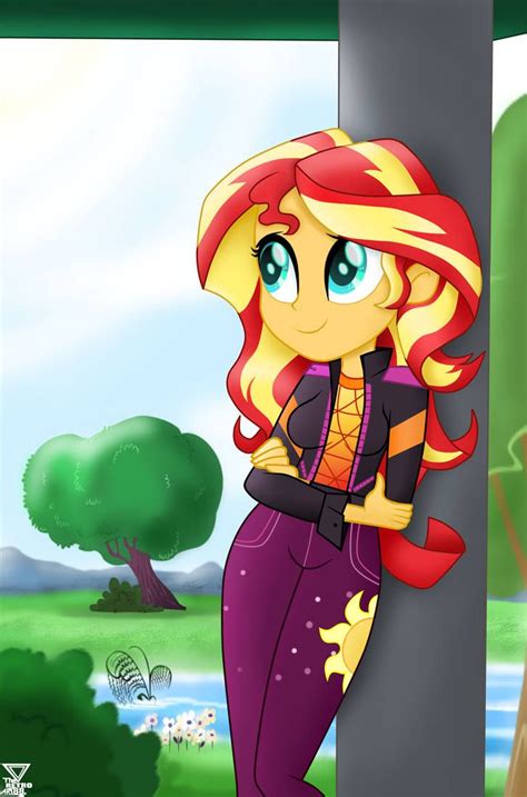 Sunset Shimmer Enjoying The Day Eqg Series By Theretroart88 Sunset