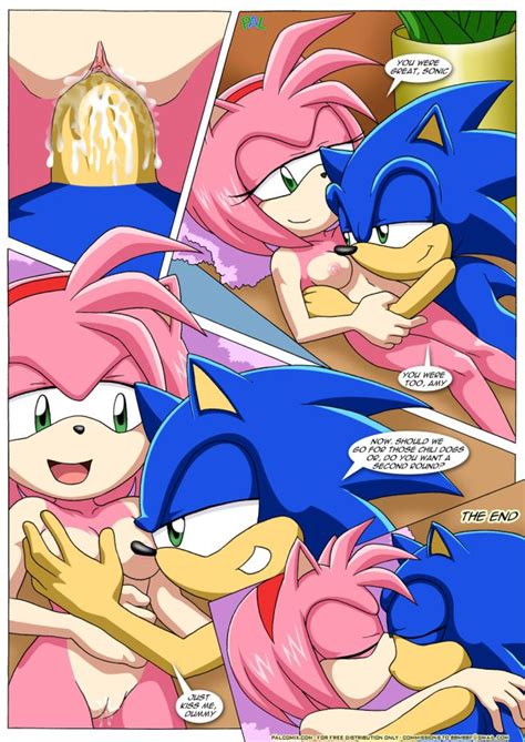 Rule 34 1boy 1girls Amy Rose Ass Ass Breasts Breasts Cock Comic
