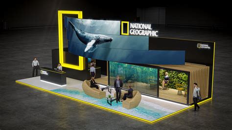 Design concept of exhibition stand for National Geographic - GM DESIGNGROUP