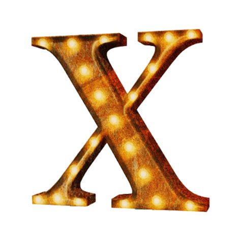 Vintage Marquee Letter X