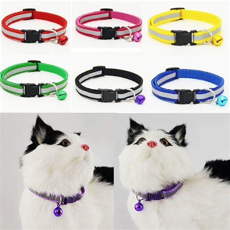 For Cat Adjustable Reflective Breakaway Nylon Cat Safety Collar With