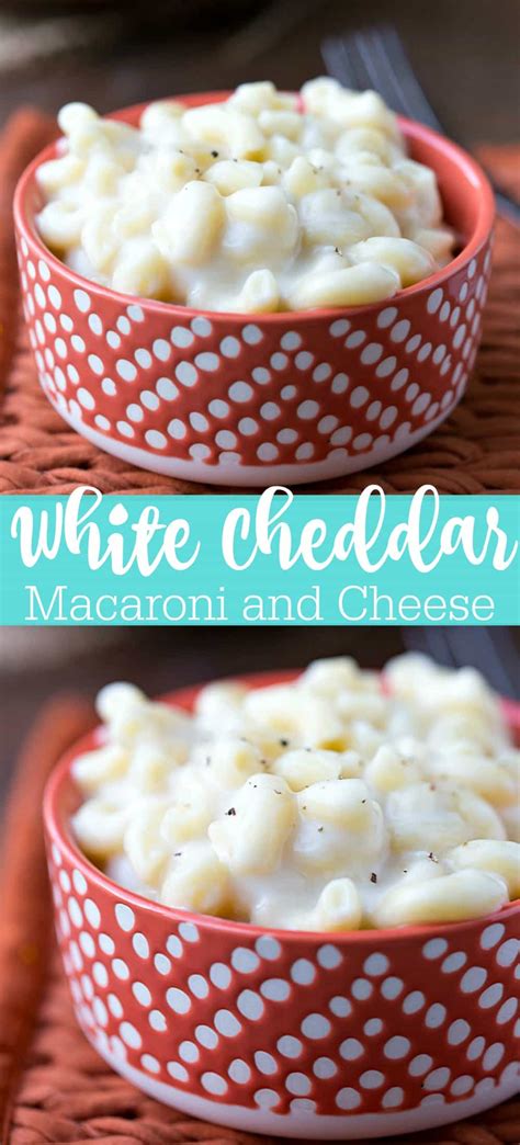 This recipe is for a baked white mac and cheese so it uses white cheddar, gruyere cheese and cream cheese. White Cheddar Macaroni and Cheese - i heart eating