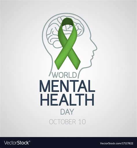 World Mental Health Day Icon Royalty Free Vector Image