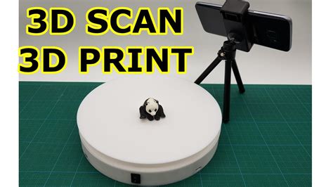 How To 3d Scan And 3d Print On A Selfmade A Rotating Platform Youtube