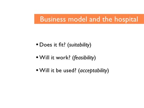 Rethinking The Hospital Value Of Business Models For Hospitals