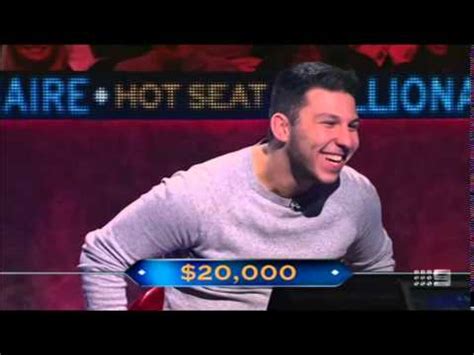 The Luckiest Quiz Show Contestant Ever Hot Seat Millionaire Australia Youtube