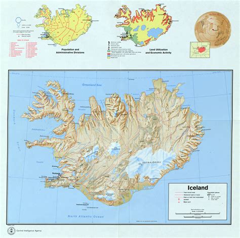 Discover the beauty hidden in the maps. Large scale detailed country profile map of Iceland - 1973 ...