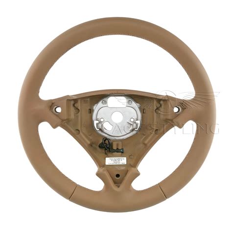 08 10 Porsche Cayenne Gts Steering Wheel Havana Brown Leather 955 34