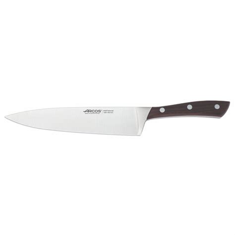 Cuchillo Cocinero De 20 Cm Con Mango De Madera Arcos Natura 155510