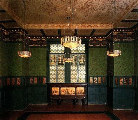 Living room & dining room jan 23, 2017 a brooklyn brownstone gets a glam twist. Green Dining Room, Period Room, Victoria and Albert Museum ...