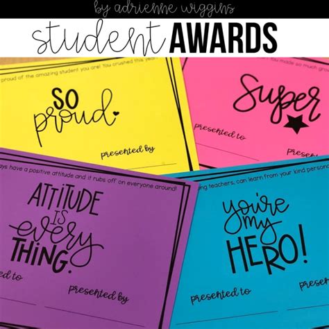 3 Fun And Easy Ways To End The School Year Student Awards Student