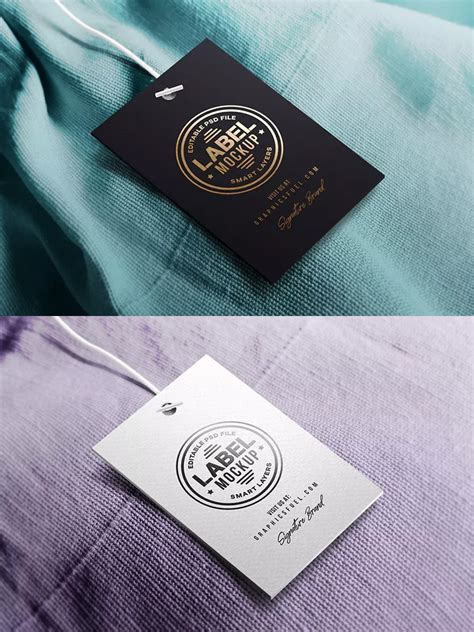 clothing tag mockup find  perfect creative mockups freebies  showcase  project
