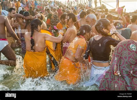 Kumbh Mela Women Bathing Pictures 2022