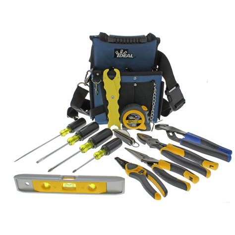 Ideal 12 Total Pcs Tool Bag Electricians Tool Kit 3kgw335 790