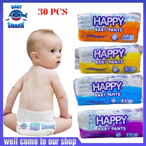 Happy Baby Pants Diaper X30pcs Medium Xxl Shopee Philippines