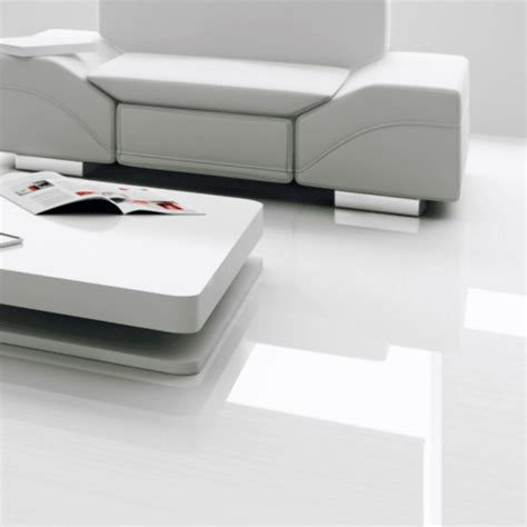 Falquon High Gloss Max White Laminate Flooring Leader Floors White