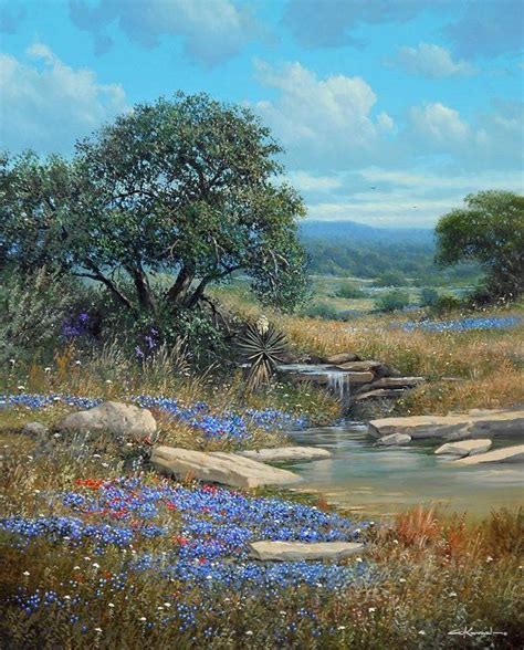 Hill Country By George Kovach Landscape Art Quilts Oil Painting