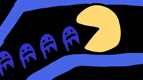 Pac Man Eats Ghosts By Us36g On Deviantart