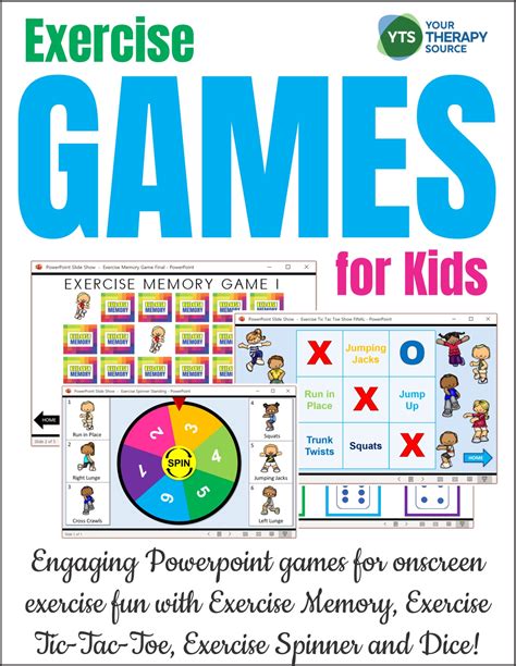 Exercise Games For Kids Distance Learning Your Therapy Source
