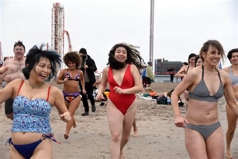 New Yorkers Plunge Into The New Year At Annual Coney Island Polar Bear