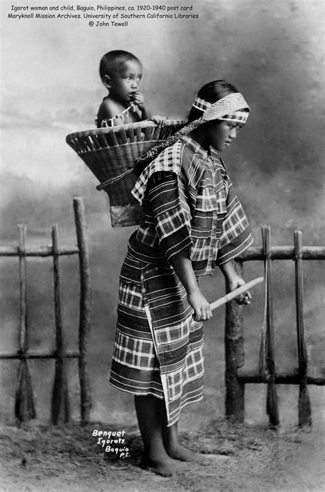 Igorot Woman And Child Baguio Philippines Ca 1920 1940 Flickr