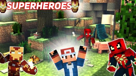 Superheroes In Minecraft 🤩 Minecraft Hindi Youtube