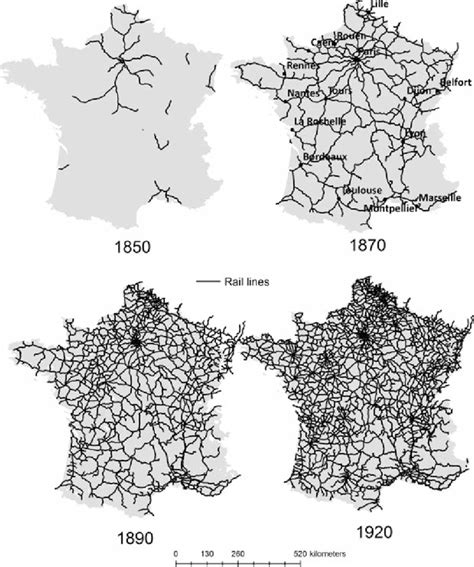 The Growth Of The French Rail System 18501920 Download Scientific