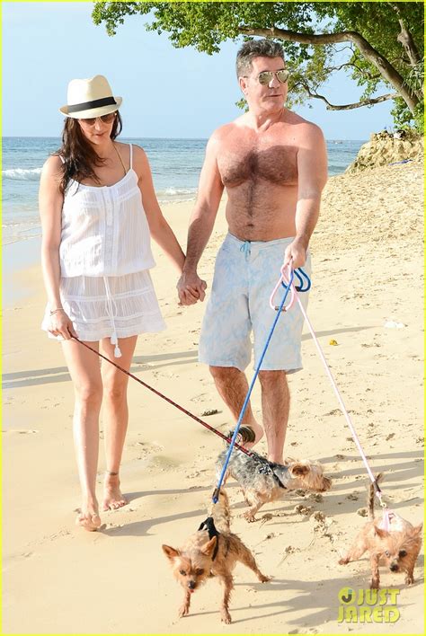 simon cowell gets shirtless again while on vacation with lauren silverman photo 3271680