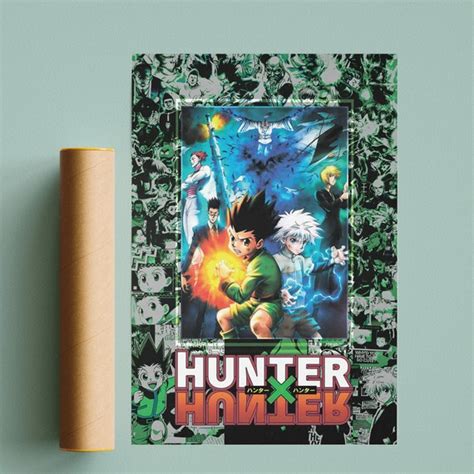 Hunter X Hunter Poster Hunter X Hunter Anime Poster Gon Killua Etsy