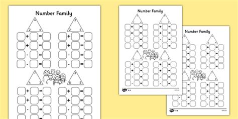 number family worksheet pack teacher