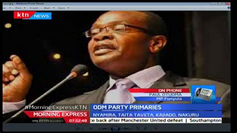 will funyula mp paul otuoma abandon odm and go it alone after today s meeting with party
