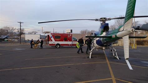 St Marys Hospital Helicopter Lands At Clifton Elementary