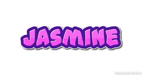 Jasmine Лого Бесплатный инструмент для дизайна имени от Flaming Text