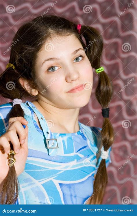 Lovely Teen Girl Stock Image Image Of Idea Light Girl 13551727