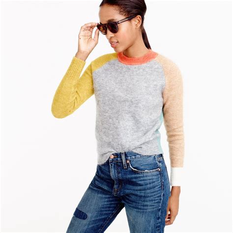 Jcrew Womens Colorblock Sweater Size S Color Block Sweater