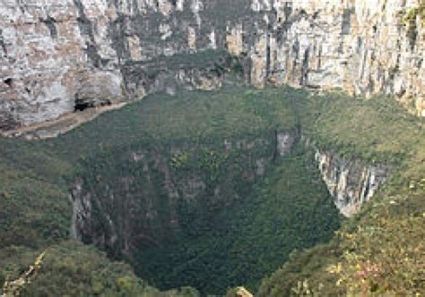 The Xiaozhai Tiankeng Also Known As The Heavenly Pit Is The Worlds
