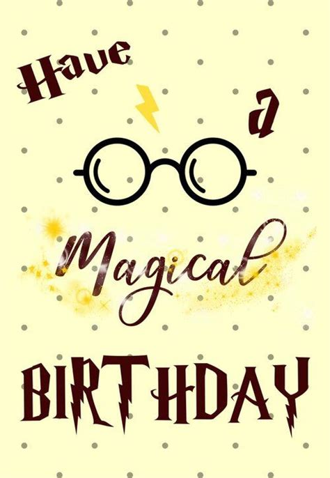 Harry Potter Birthday Cards — Printbirthdaycards Harry Potter