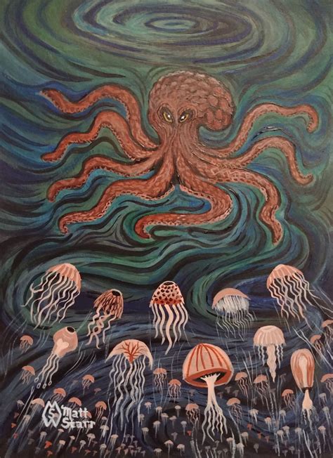 Artstation Smack Of Jellyfish Vs The Octopus