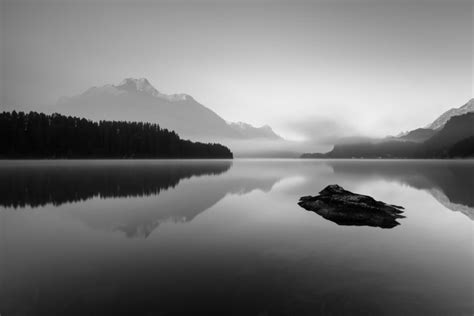 A Lake Landscape In Black And White Feeling Small Nio Photography